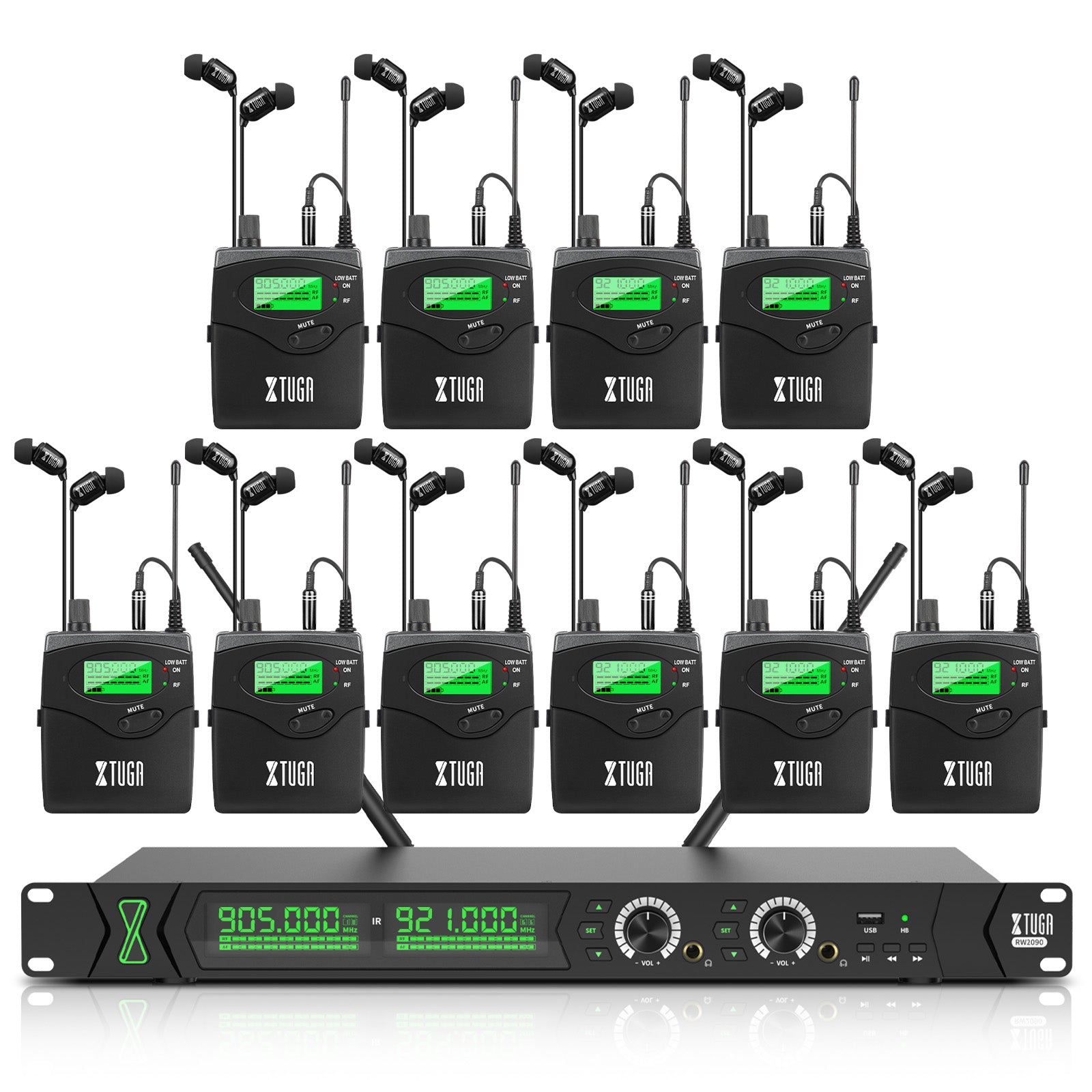 XTUGA RW2090丨Mono Wireless In Ear Monitor System (902-928 MHz)