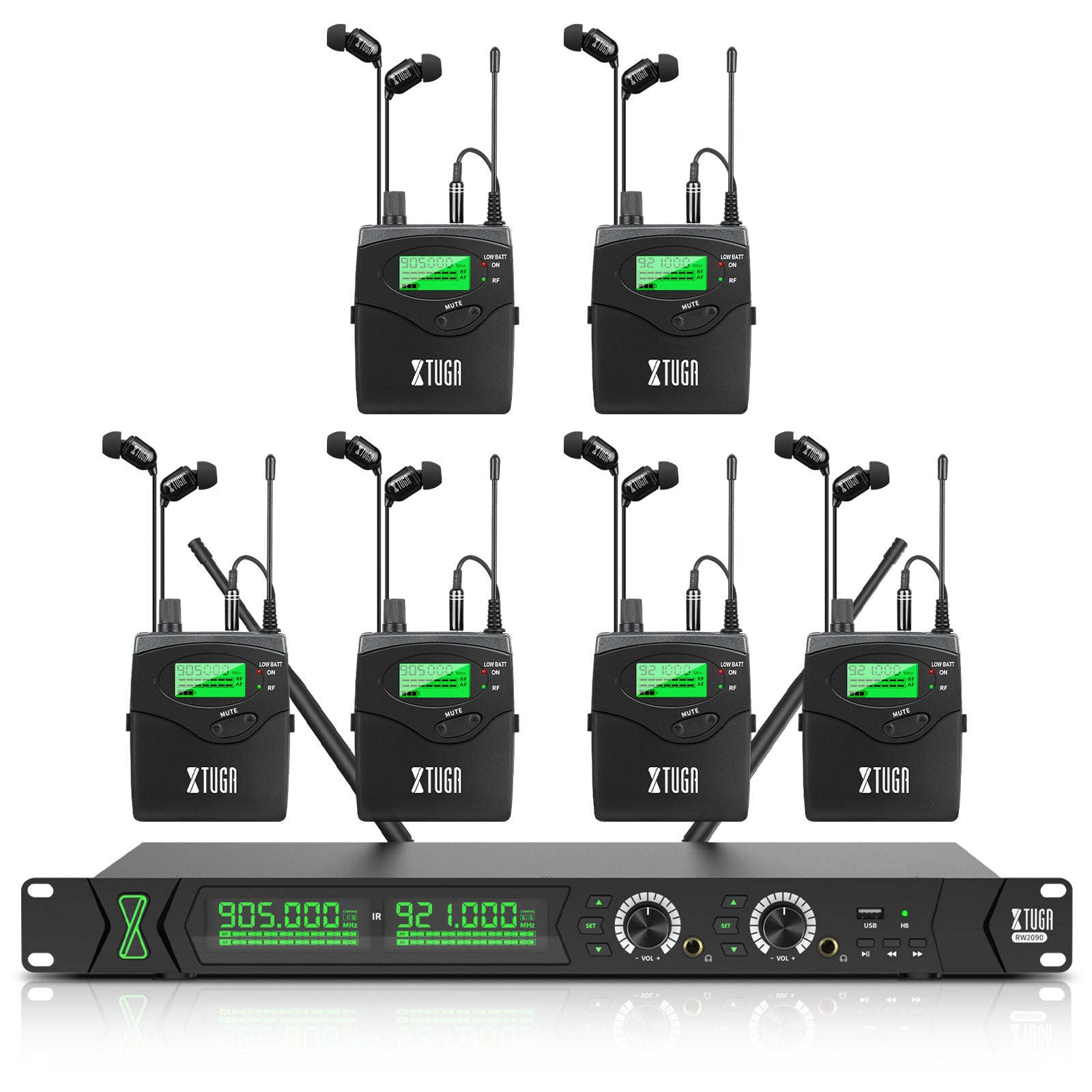 XTUGA RW2090丨Mono Wireless In Ear Monitor System (902-928 MHz)