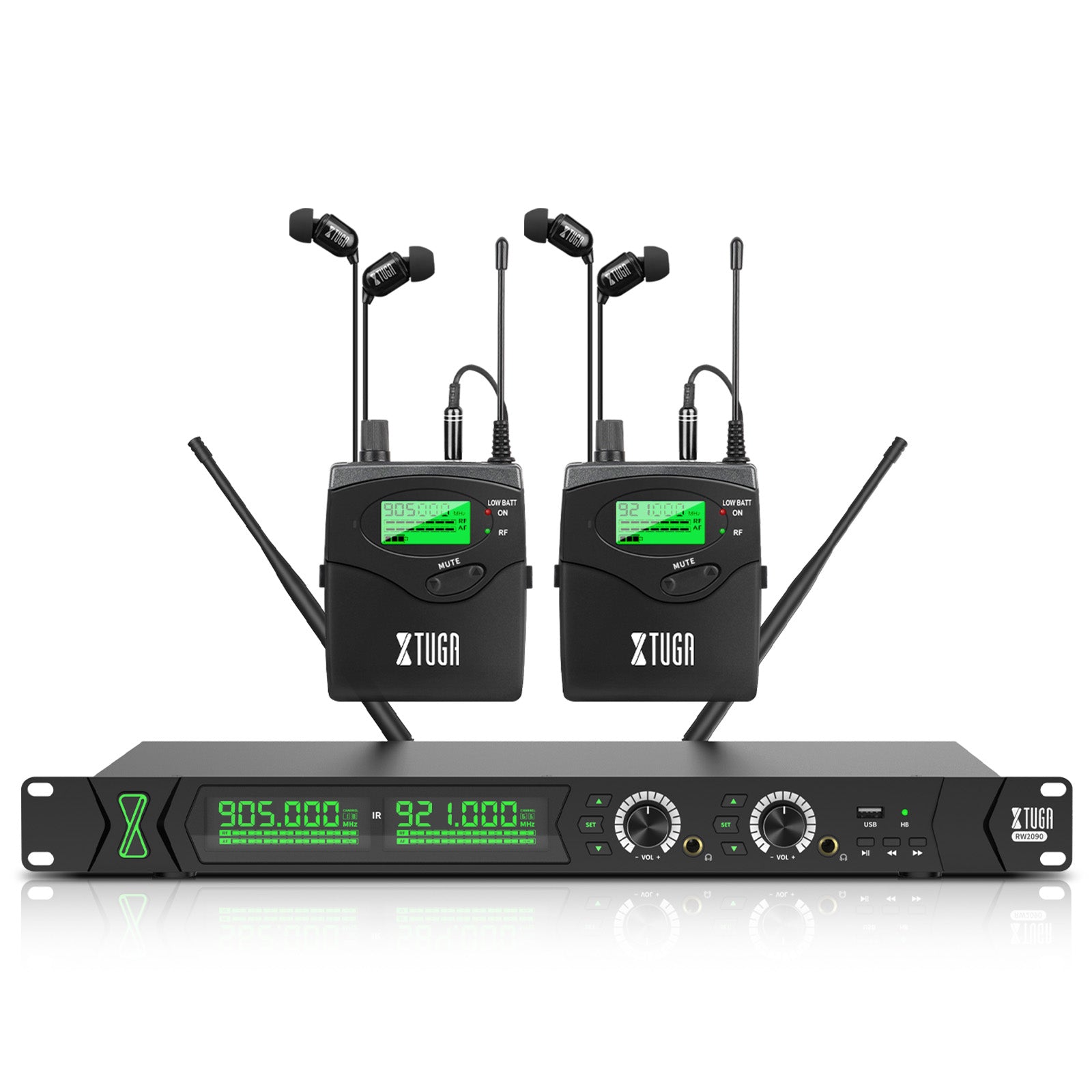 XTUGA RW2090丨Mono Wireless In Ear Monitor System (902-928 MHz)