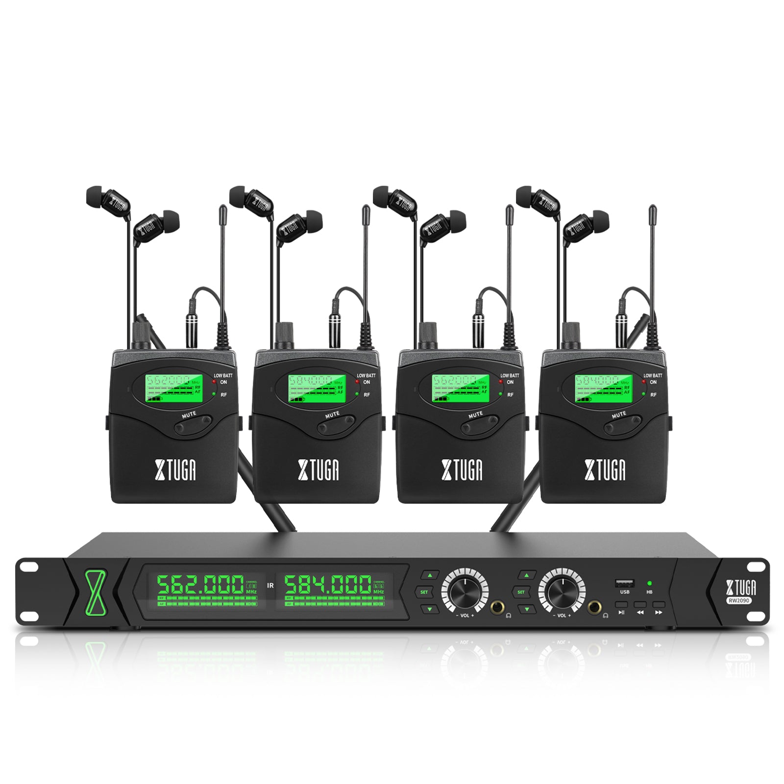 XTUGA RW2090丨Mono Wireless In Ear Monitor System (550-599 MHz)