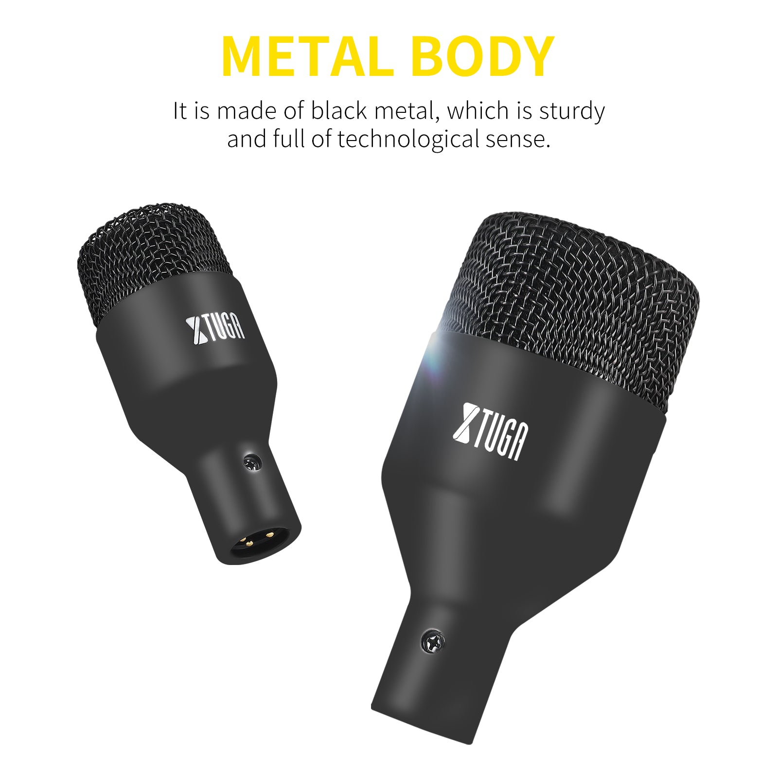 XTUGA DI7丨7-Piece Wireless Dynamic Drum Microphone Kit