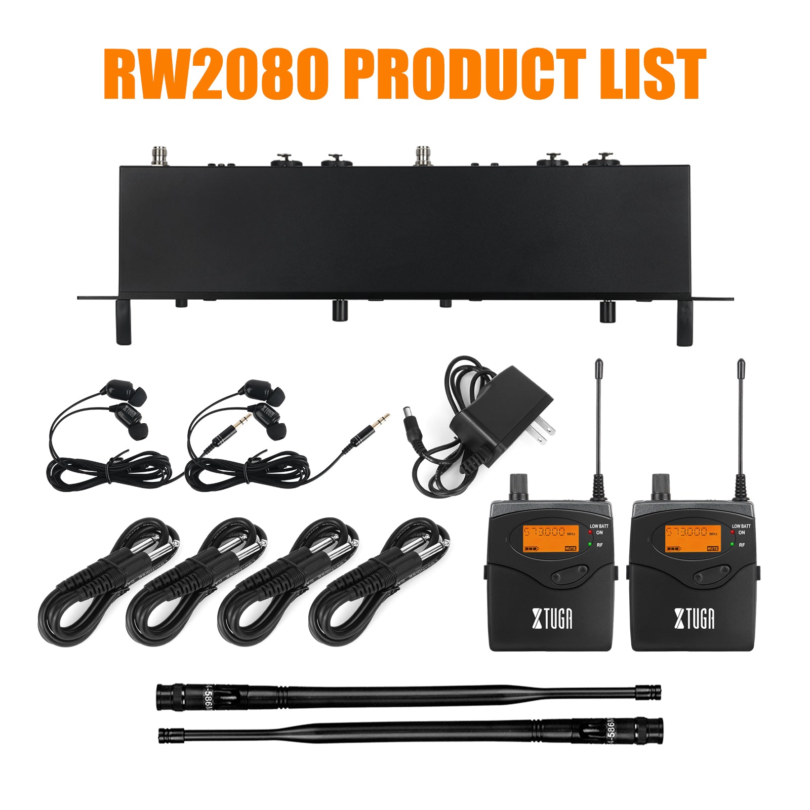 XTUGA RW2080丨Mono Wireless In Ear Monitor System (572-599 MHz)