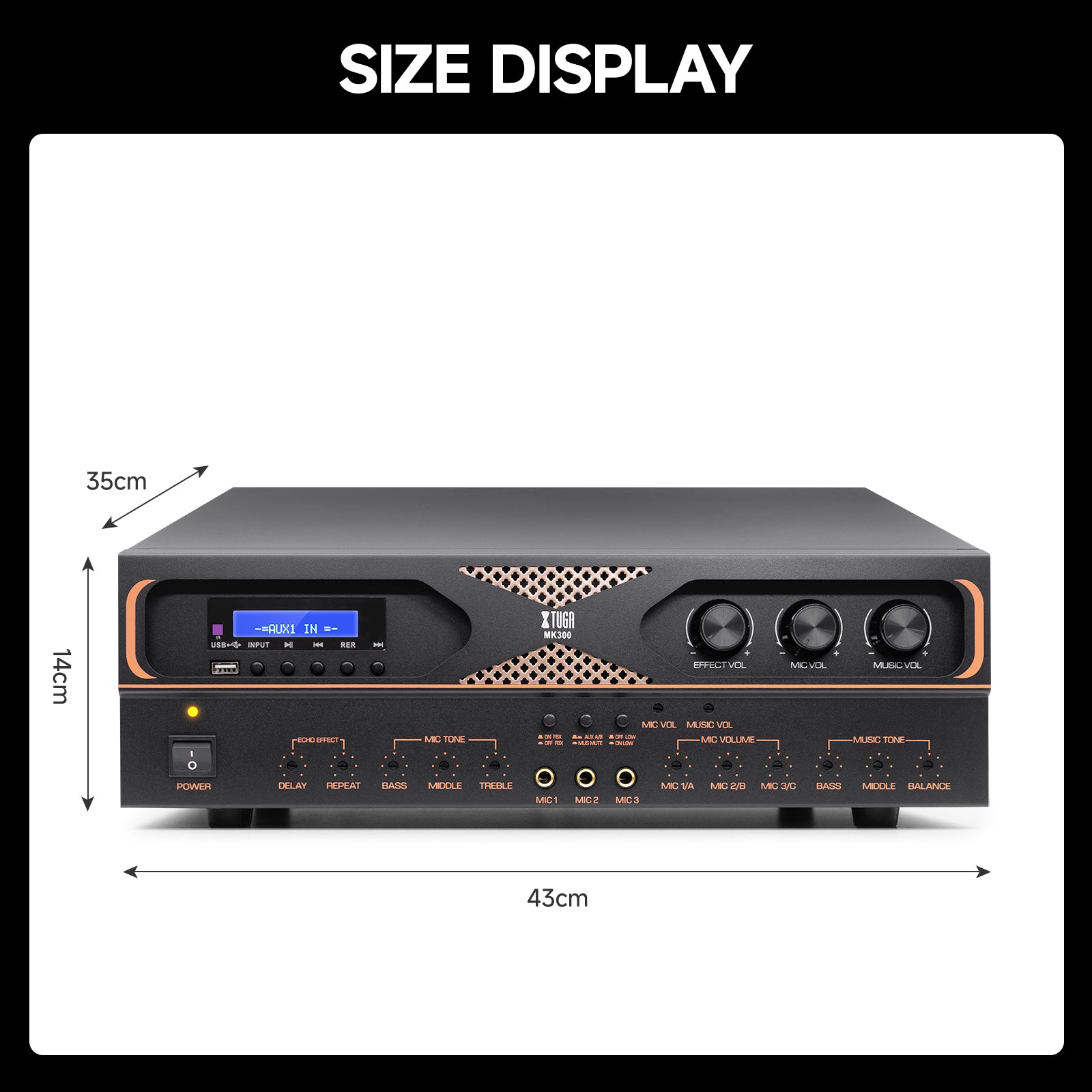 XTUGA MK300丨Stereo Audio Amplifier