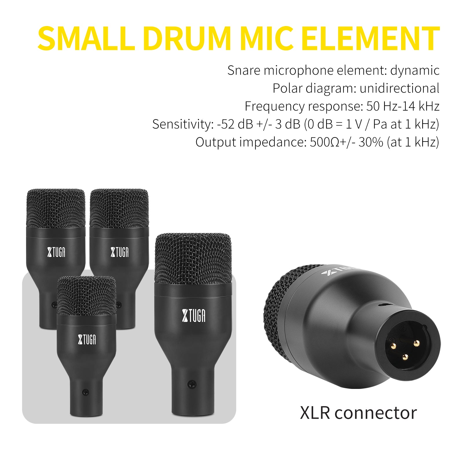 XTUGA DI7丨7-Piece Wireless Dynamic Drum Microphone Kit
