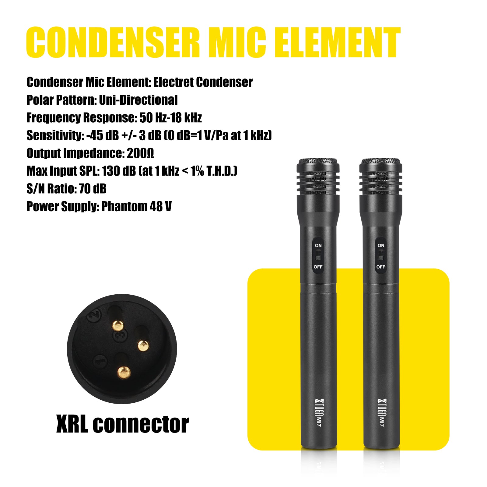 XTUGA MI7丨7-Piece Dynamic Drum Microphone Kit