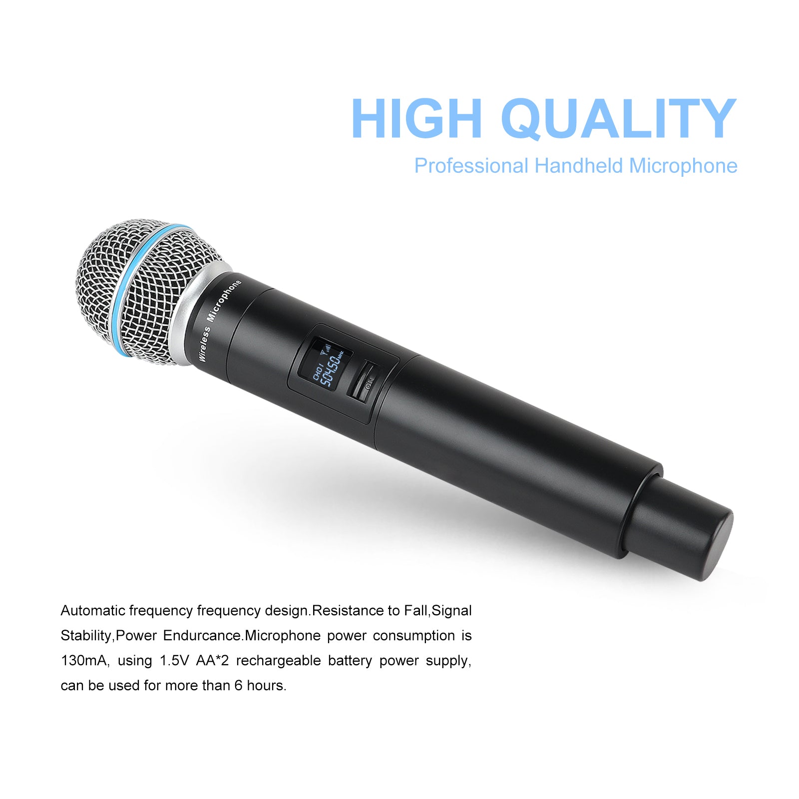 XTUGA A140丨4 Channel UHF Wireless Microphone System