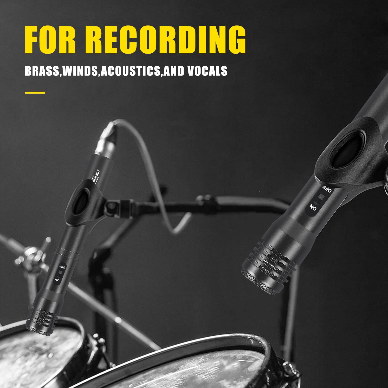 XTUGA MI7丨7-Piece Dynamic Drum Microphone Kit