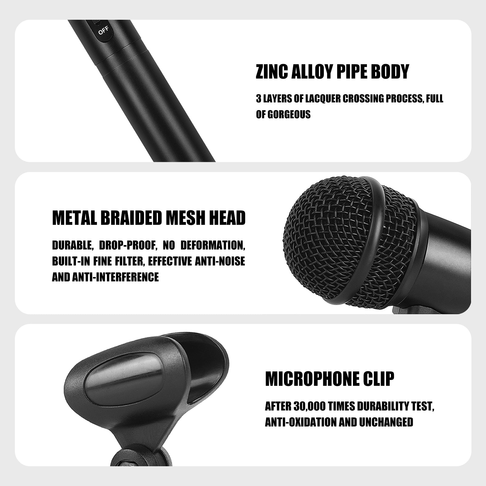 XTUGA MI7丨7-Piece Dynamic Drum Microphone Kit