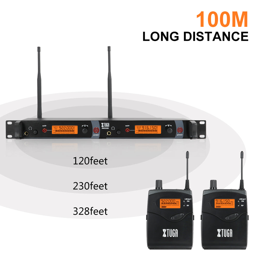 XTUGA RW2080丨Mono Wireless In Ear Monitor System (902-928 MHz)