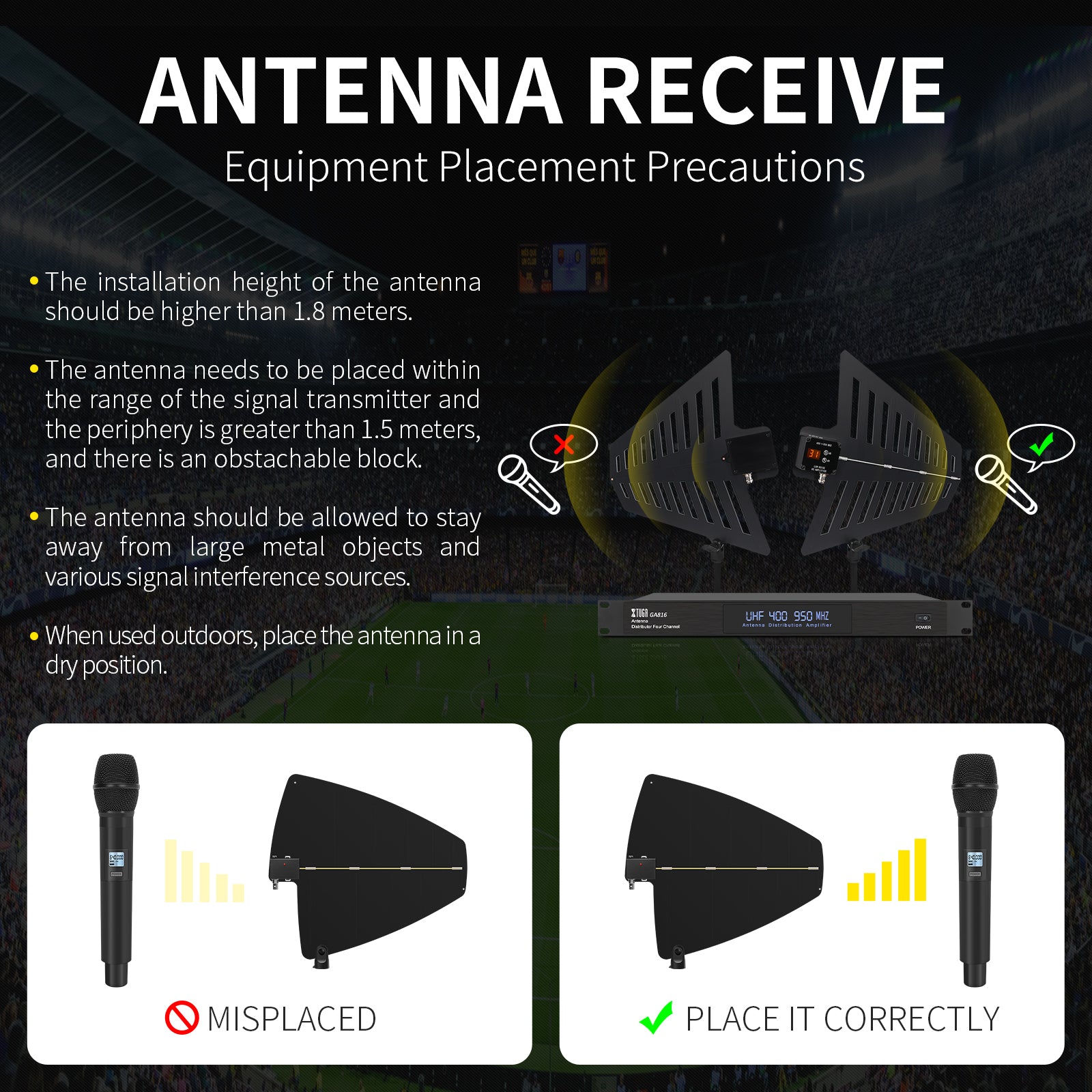 XTUGA GA816丨Wireless Antenna Distribution System