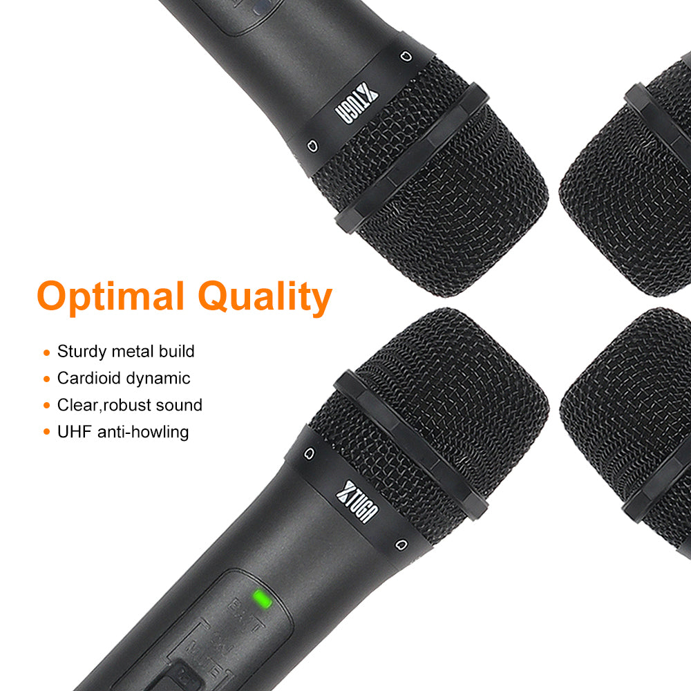 XTUGA S400丨4 Channel UHF Wireless Microphone System
