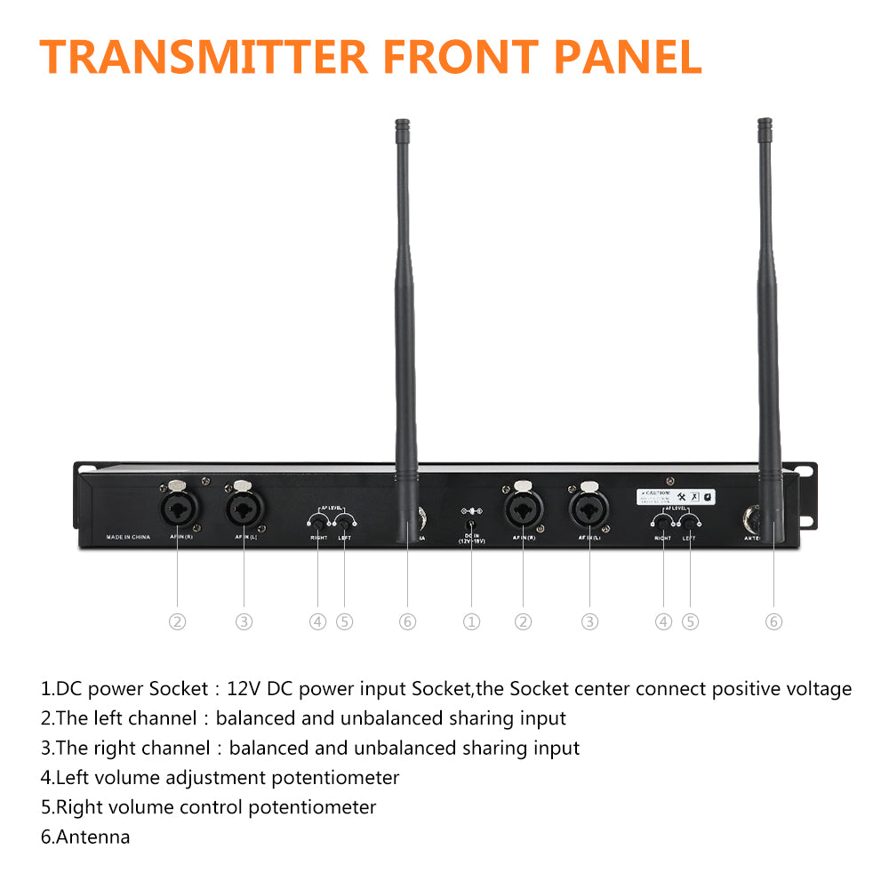 XTUGA RW2080丨Mono Wireless In Ear Monitor System (902-928 MHz)