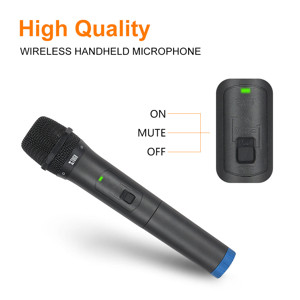XTUGA S400丨4 Channel UHF Wireless Microphone System
