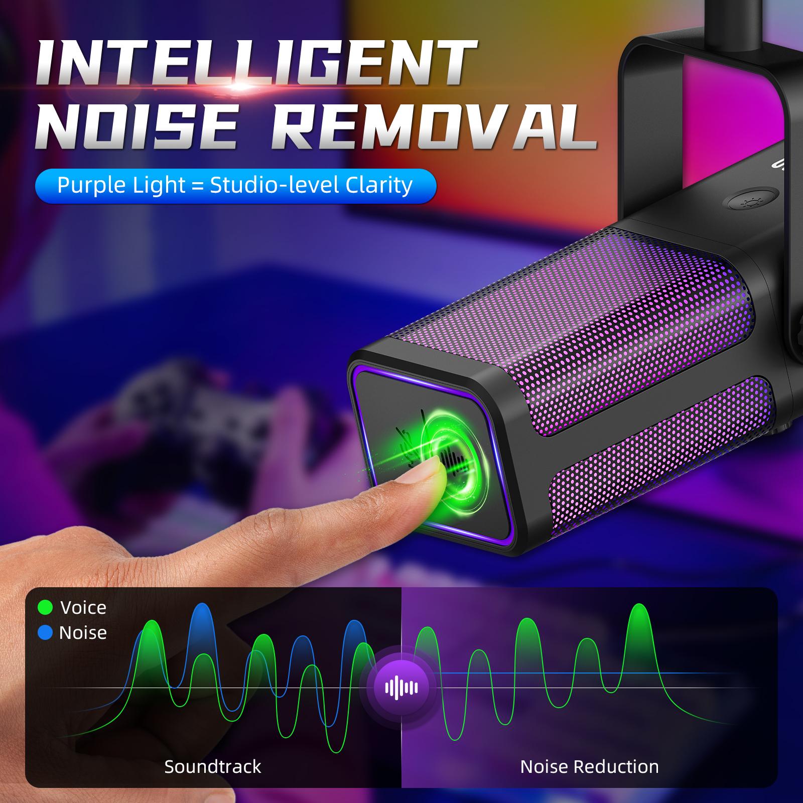 XTUGA M7丨USB Dynamic Microphone with RGB for PC