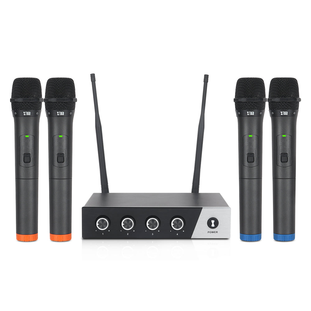 XTUGA S400丨4 Channel UHF Wireless Microphone System
