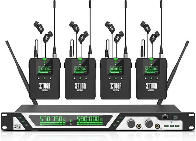 XTUGA SEM200丨2-Channel UHF Stereo Wireless In Ear Monitor System