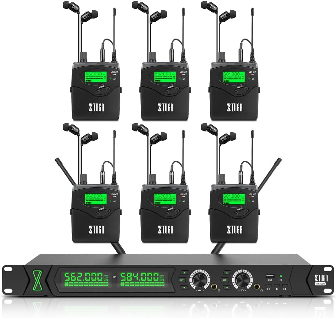 XTUGA RW2090丨Mono Wireless In Ear Monitor System (550-599 MHz)