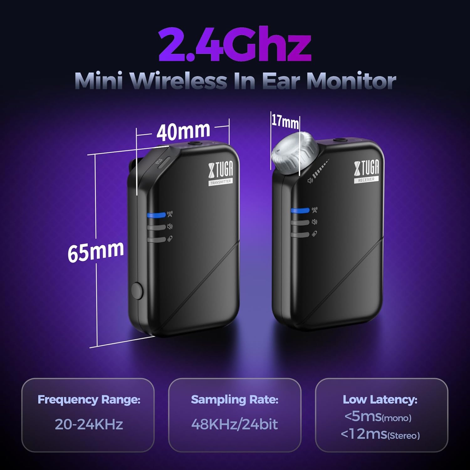 XTUGA J02s丨Wireless In Ear Monitor System