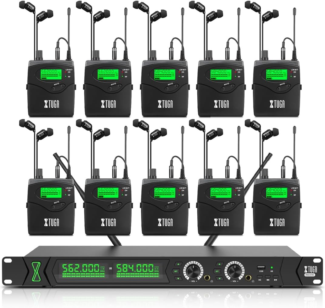 XTUGA RW2090丨Mono Wireless In Ear Monitor System (550-599 MHz)