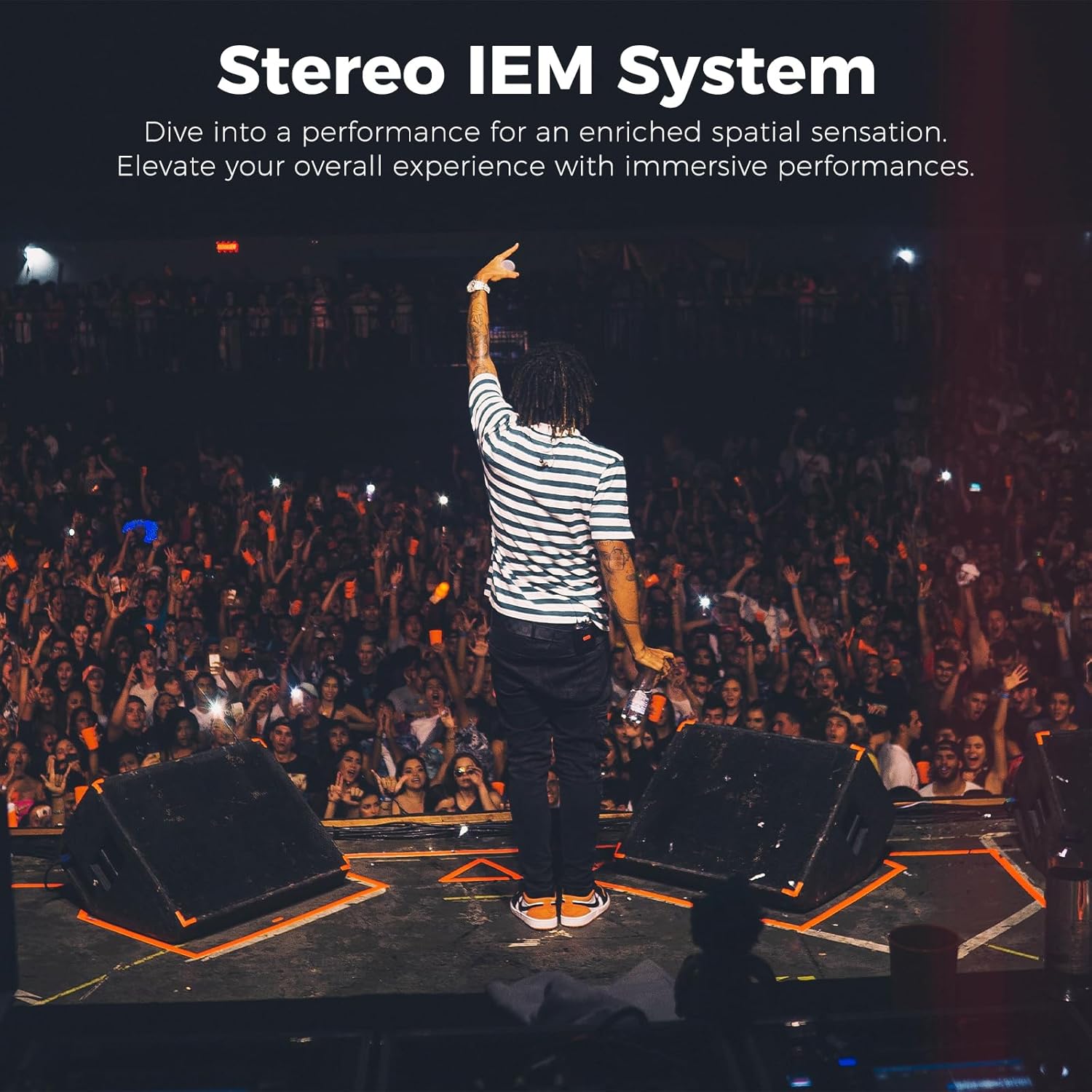 XTUGA SEM200丨2-Channel UHF Stereo Wireless In Ear Monitor System