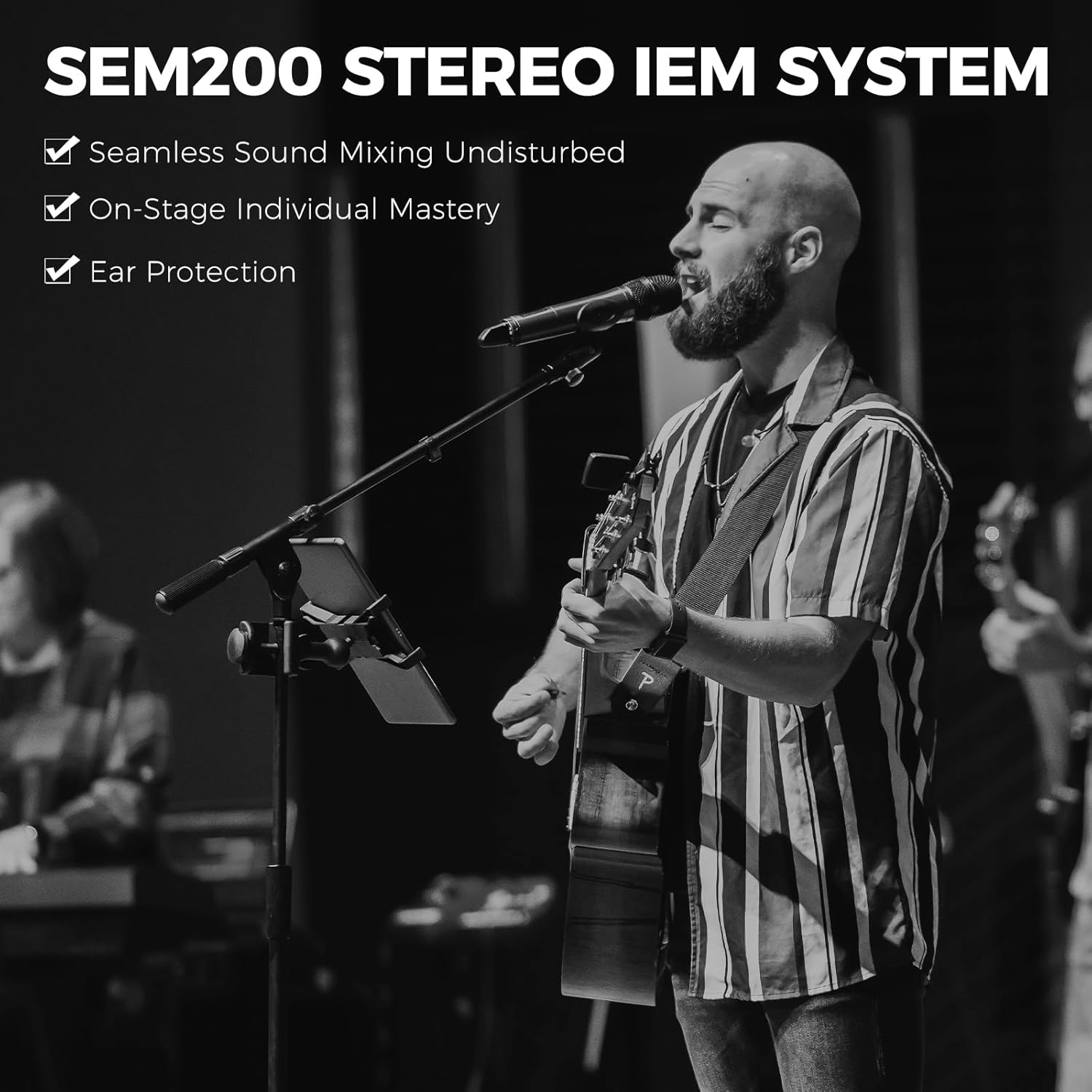 XTUGA SEM200丨2-Channel UHF Stereo Wireless In Ear Monitor System