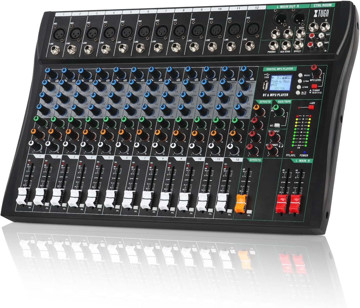 XTUGA CT Series丨6/8/12/16 Channel Analog Audio Mixer