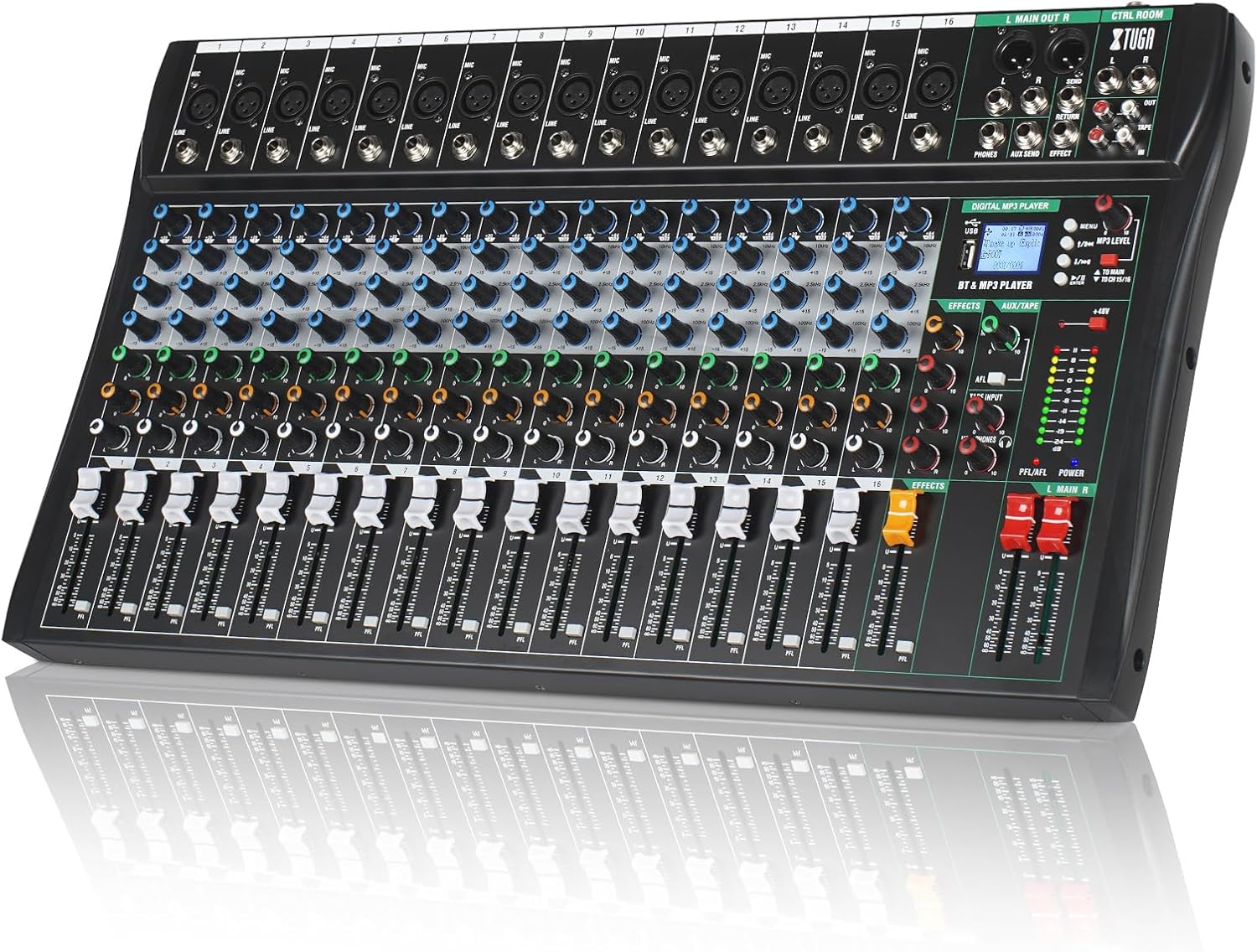 XTUGA CT Series丨6/8/12/16 Channel Analog Audio Mixer