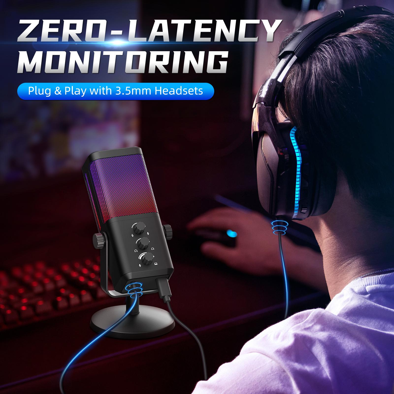 XTUGA M7丨USB Dynamic Microphone with RGB for PC